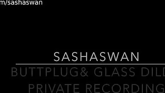 SashaSwan whore babe masturbates shaved pussy