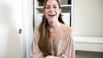 Ashley Alban gorgeous bitch caresses big boobs