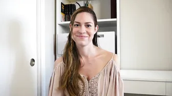 Ashley Alban gorgeous bitch caresses big boobs