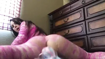 prettykittymiaos sexy wench caresses shaved pussy