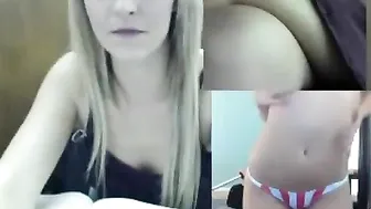 GingerBanks charming girl plays with two toys
