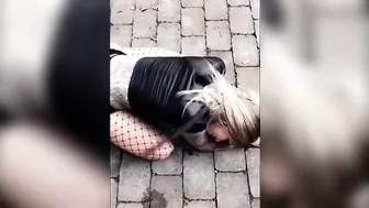 Karma Rx juicy chick fingers her shaved holes