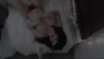 LittleMissElle curly slut fucks both slits