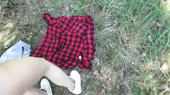 Lucy Cat lustful bitch gently masturbates cunt