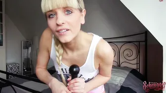 schnuggie91 big tit blonde squeezes dairy charms