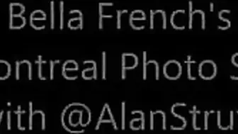 BELLA FRENCH fluffy bitch shows vagina