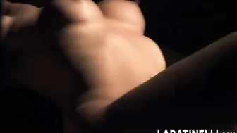 Lara Tinelli cute bitch jerks off her dick