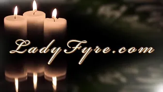 Lady Fyre blonde harlot caresses boobs