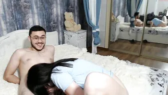 two_dream petite babe gently masturbates cunt