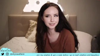 skywallace busty babe emotionally masturbates