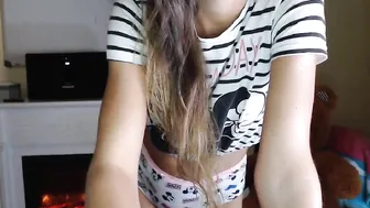 mollylittleshy stocking beauty seduces with juicy ass