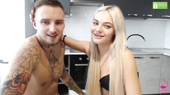 hot_couple_of_dream blond with piercing sucking strap-ons