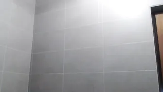 BibiJolie black-haired slut takes a shower