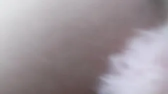 Eve fascinating skin strips and pulls pussy