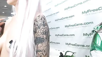 EliseLaurenne straddled cock and moans loudly