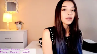 scarlett_baker cute brunette girl masturbates passionately