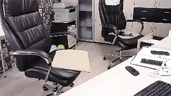 Office_Fun age babe teases beautiful tits