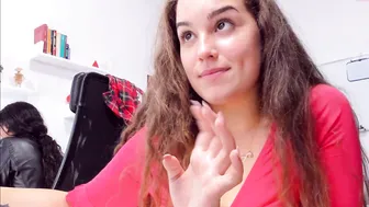 spanishcouple_ blissful doll chatting in fries