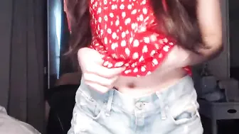 eggytiff cute chick jerks both holes