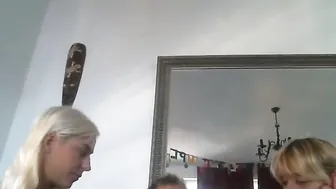 old hot beast jerking her shaved cunt