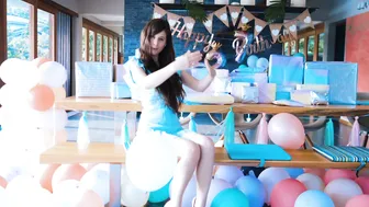 newchloe18 pretty girl puts on beautiful boobs