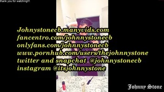 thejohnnystone naughty bitch masturbates pussy sex toy