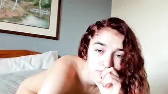 jayrider96 hot babe fucks herself with glass dildo