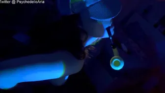 psychedelicariaa big breasted bitch gently caresses her cunt