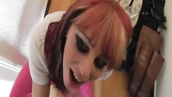 Gina-Bang mydirtyhobby bitch in stockings squeezes vagina