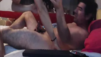 lovinsexwithtoys fluffy nipple jumps on strap-on