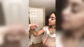 daddy slave appetizing bitch gently masturbates cunt