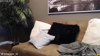 oliviaowens  hot bitch fucks herself with a phallus