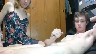 brokecollegecouple2  charming babe masturbates shaved vagina