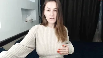 kiranightlyxo  busty bitch caresses shaved cunt