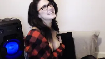 annbrooke  sexy brunette babe cuddles with rubber