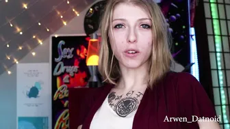 Arwen Datnoid  manyvids naughty lustfully caresses juicy ass