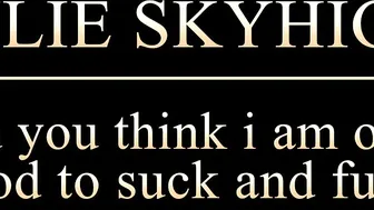 julieskyhigh manyvids brunette in stockings rides sex toy