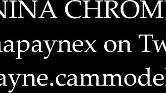 Nina Chrome manyvids nude beauty strips in french chat