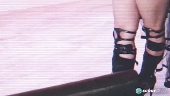 Korina Kova manyvids gorgeous coquette squeezes in front of her cap