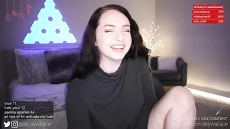 skywallace busty blonde caresses her  private e charm in  private e