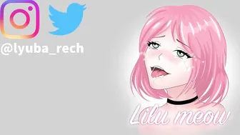 Leah Meow cute brunette girl licks dildo