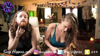 sexyhippiechick bitch rubs pussy handle