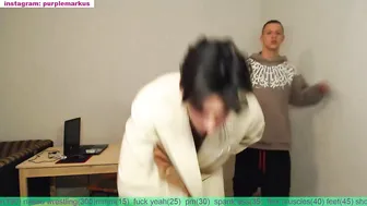 Purple_Gang hot chick fucks shaved pussy