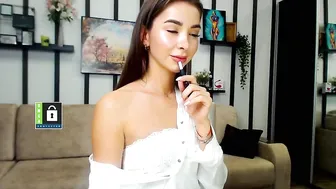 LollyurVirgin sexy chick caresses pussy