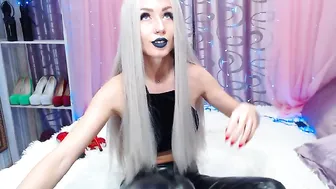 HelgaPotaki busty latina caresses shaved cunt