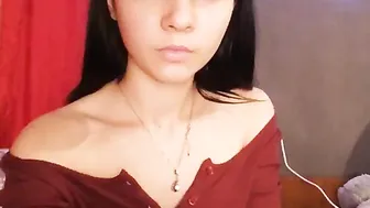 Honey-Molly asshole harlot jerks off her pussy with a phallus