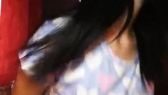 Honey-Molly web model fucks herself with a dildo