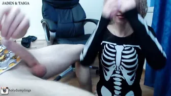 holydumplings with a toy in the pussy