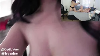 Codi Vore luxurious blonde passionately pulls pussy