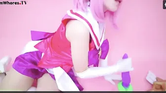 Lana Rain desired bitch naughty with sex toy